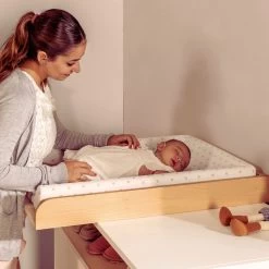 Plan à Langer Pour Commode Matelas Pois Beige