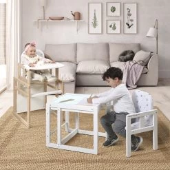 Chaise Haute 2 En 1 Tik Tak Blanche -Magasin MICUNA 3 1