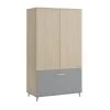 Armoire 2 Portes Et 1 Tiroir Nature