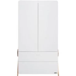Armoire 2 Portes Et 2 Tiroirs Swing Blanche