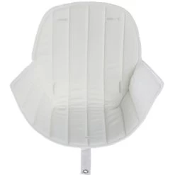 Assise Tissu Chaise Haute Ovo Luxe Blanc