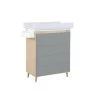 Commode De Bain Nature MICUNA Waterwood / Gris Foncé