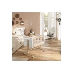 Berceau évolutif En Hêtre Blanc Et Sable -Magasin MICUNA berceau evolutif en hetre blanc et sable 2