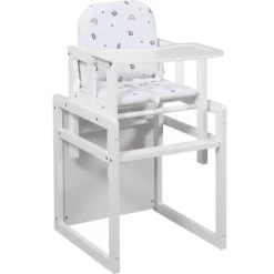 Chaise Haute 2 En 1 Tik Tak Blanche