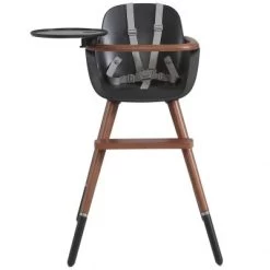 Chaise Haute évolutive Ovo Plus City Avec Harnais Gris