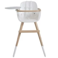Chaise Haute évolutive Ovo Plus One Avec Harnais Blanc