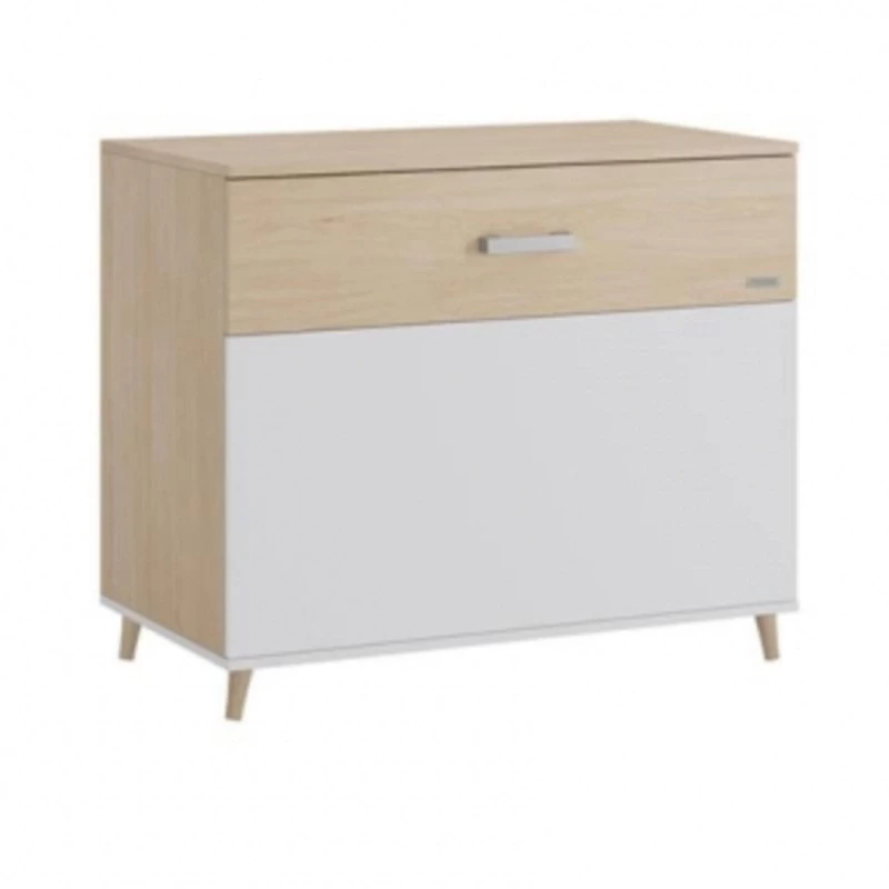 Commode 2 Tiroirs Blanc 3 Commode 2 Tiroirs Blanc – Image 3