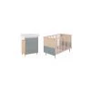 Chambre Duo Nature Avec Lit 60x120 Et Commode De Bain MICUNA Waterwood Gris