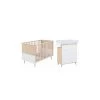 Chambre Duo Nature Avec Lit 70x140 Et Commode De Bain MICUNA Waterwood Blanc