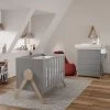 Chambre Duo Swing Avec Lit 60x120 Et Commode De Bain MICUNA Gris