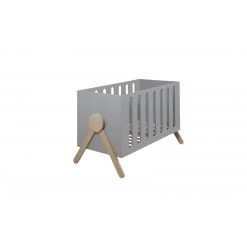 Chambre Duo Swing Avec Lit 60x120 Et Commode De Bain MICUNA Gris -Magasin MICUNA duo swing 60 avec commode bain 2