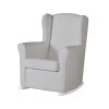 Fauteuil à Bascule Nanny MICUNA Similicuir Gris