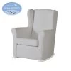 Fauteuil à Bascule Nanny Avec Slow System MICUNA Similicuir Gris