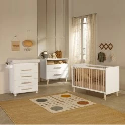 Lit Bébé 120x60 Trévi MICUNA Blanc/cire Naturelle 6 Lit Bébé 120x60 Trévi MICUNA Blanc/cire Naturelle -Magasin MICUNA lit bebe 120x60 trevi micuna blanccire naturelle 2
