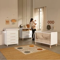 Lit Bébé 120x60 Trévi MICUNA Blanc/cire Naturelle 7 Lit Bébé 120x60 Trévi MICUNA Blanc/cire Naturelle -Magasin MICUNA lit bebe 120x60 trevi micuna blanccire naturelle 3