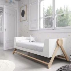 Lit Bébé 70x140 Cm évolutif En Bois -Magasin MICUNA lit bebe 70x140 cm evolutif en bois 2