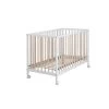 Lit Bébé à Barreaux Mountain Blanc Et Bois (60 X 120 Cm)
