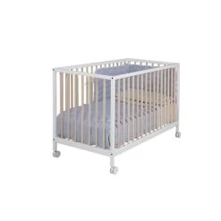 Lit Bébé à Barreaux Mountain Blanc Et Bois (60 X 120 Cm) -Magasin MICUNA lit bebe a barreaux mountain blanc et bois 60 x 120 cm 6