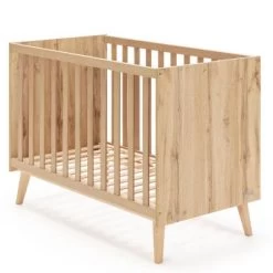 Lit Bébé évolutif Martha Finition Chêne (120 X 60 Cm)