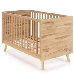 Lit Bébé évolutif Martha Finition Chêne (140 X 70 Cm)