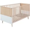 Lit évolutif Bébé 70x140 Cm Bois Blanc