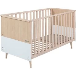 Lit évolutif Bébé 70x140 Cm Bois Blanc
