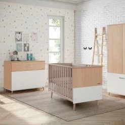 Lit évolutif Bébé 70x140 Cm Bois Blanc -Magasin MICUNA lit evolutif bebe 70x140 cm bois blanc 4