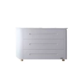 Micuna - COMODA BBSTYLE BL Y WT - Commode à Langer BBstyle Blanc/naturel Blanc