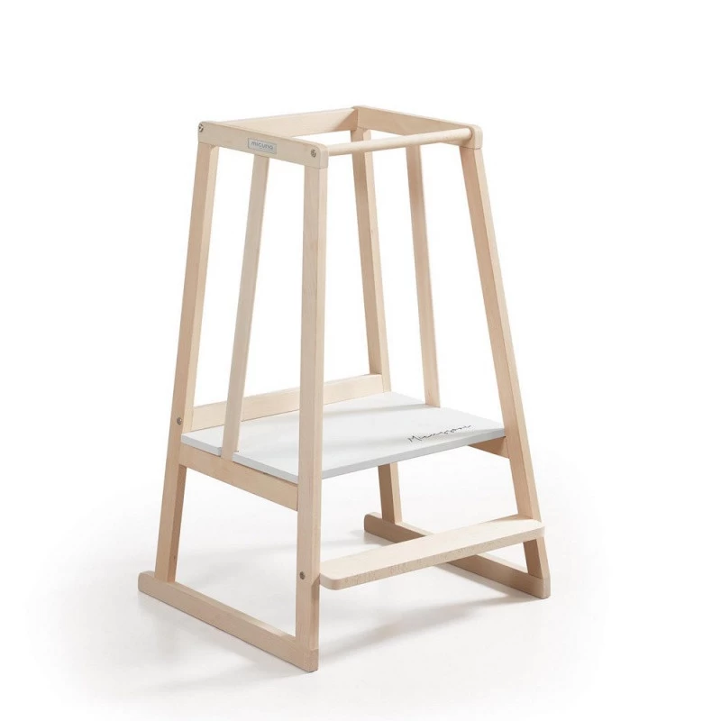 Tour D'apprentissage Micussori MICUNA Bois Naturel/Blanc